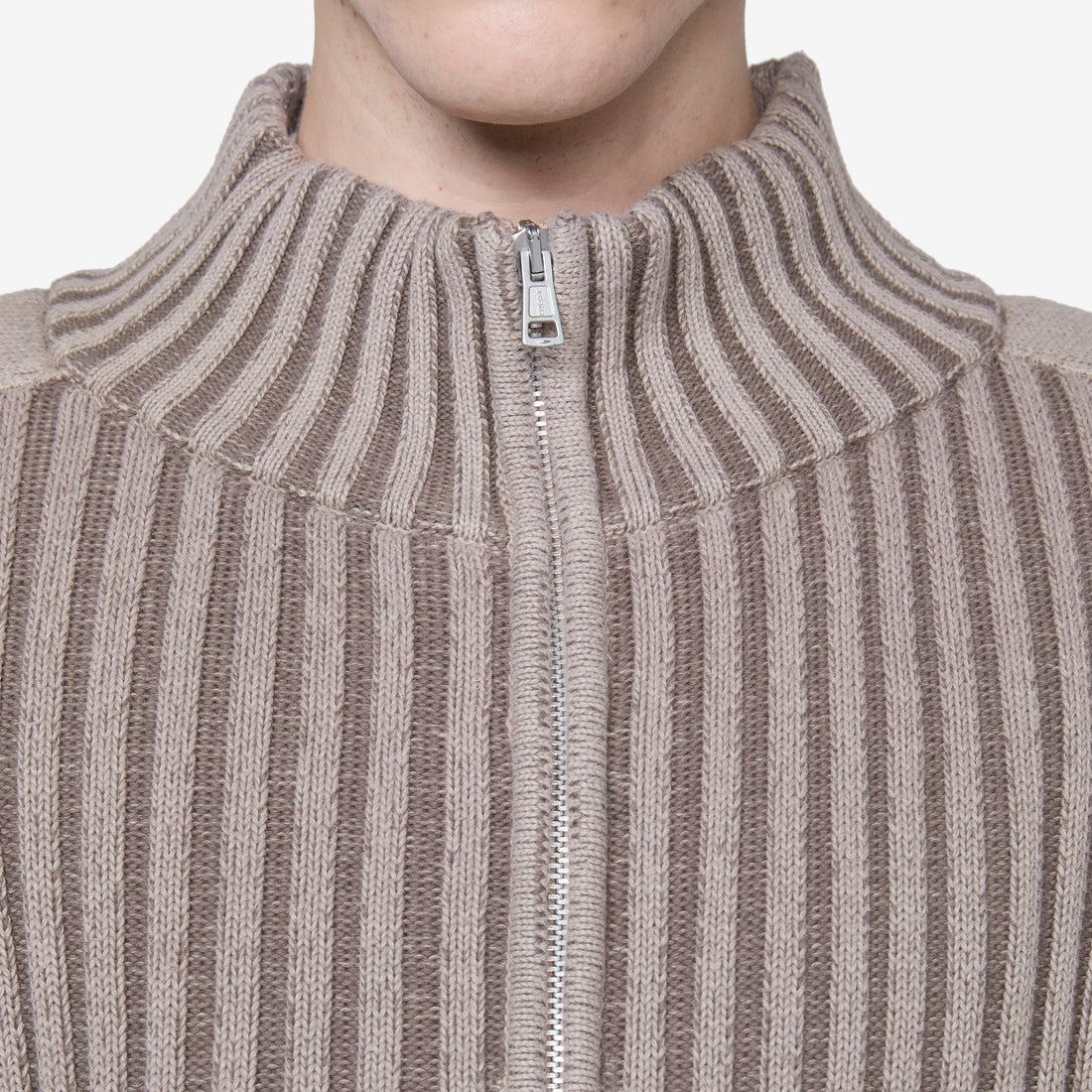 Classic Zip Cardigan Pink Cast Cotton Cash Jackets