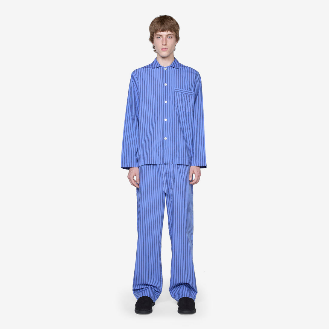 Cotton Poplin Pyjama Pant Boro Stripes Pants