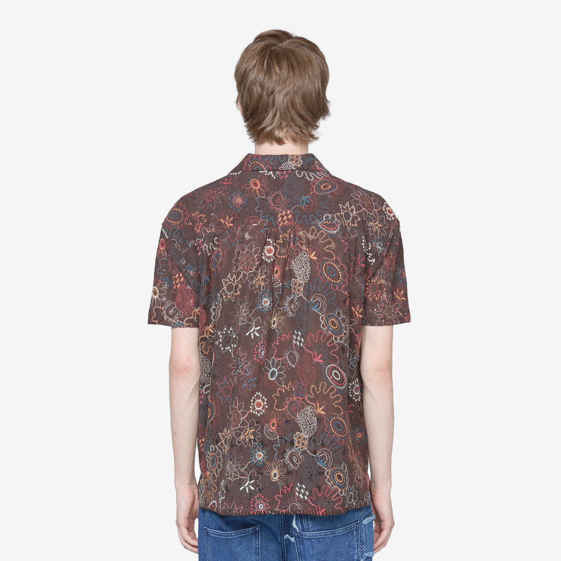 Linus Jacquard Shirt Brown Shirts