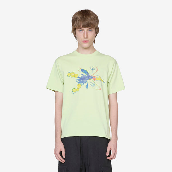 Gentle Short Sleeve T-Shirt Pistachio Dragonfly