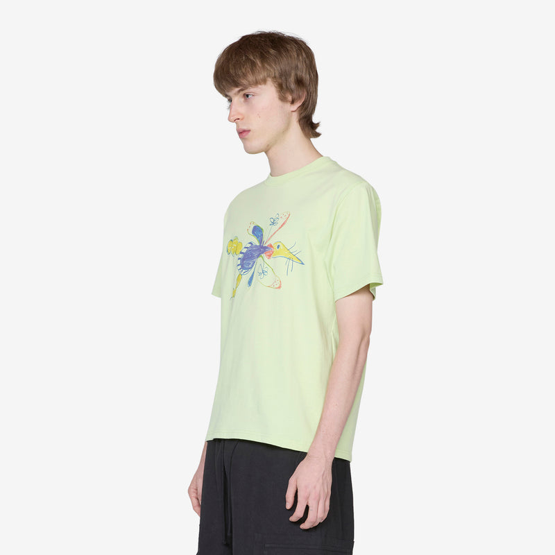 Gentle Short Sleeve T-Shirt Pistachio Dragonfly