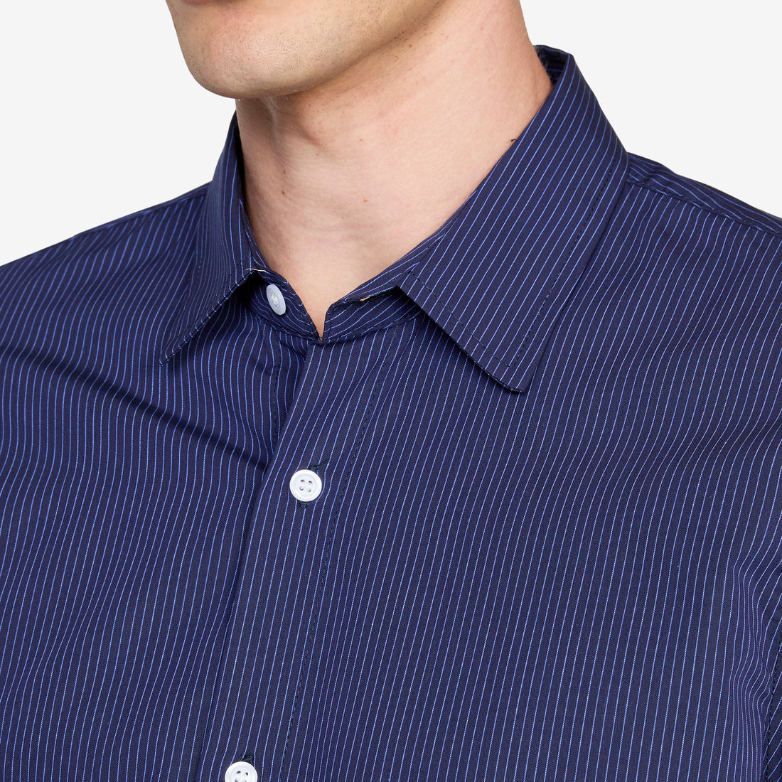 Striped Logo Shirt Navy Shirts