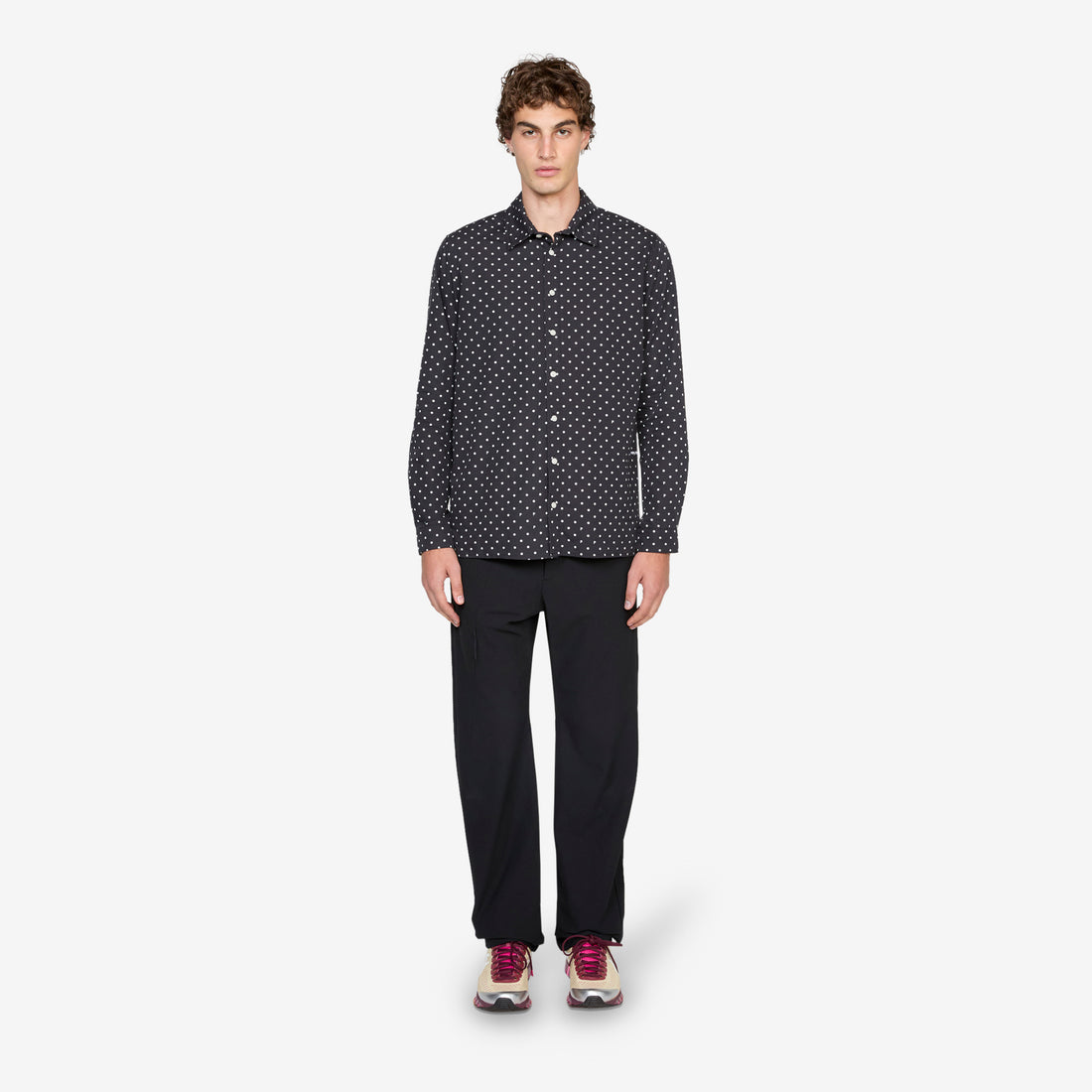Polkadot Shirt Black | White Shirts