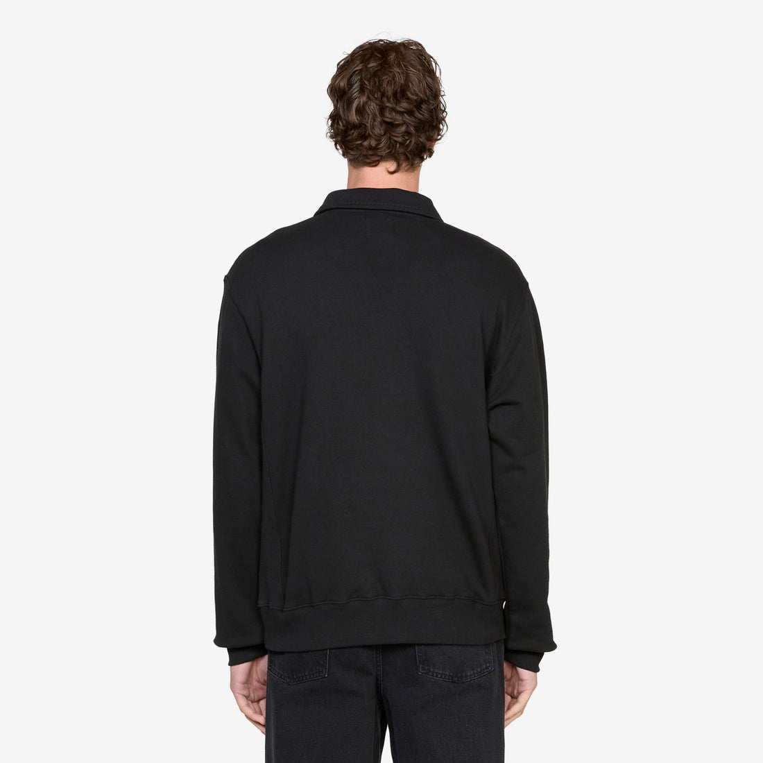 Maus 1/4 Zip Fleece Black Jumpers