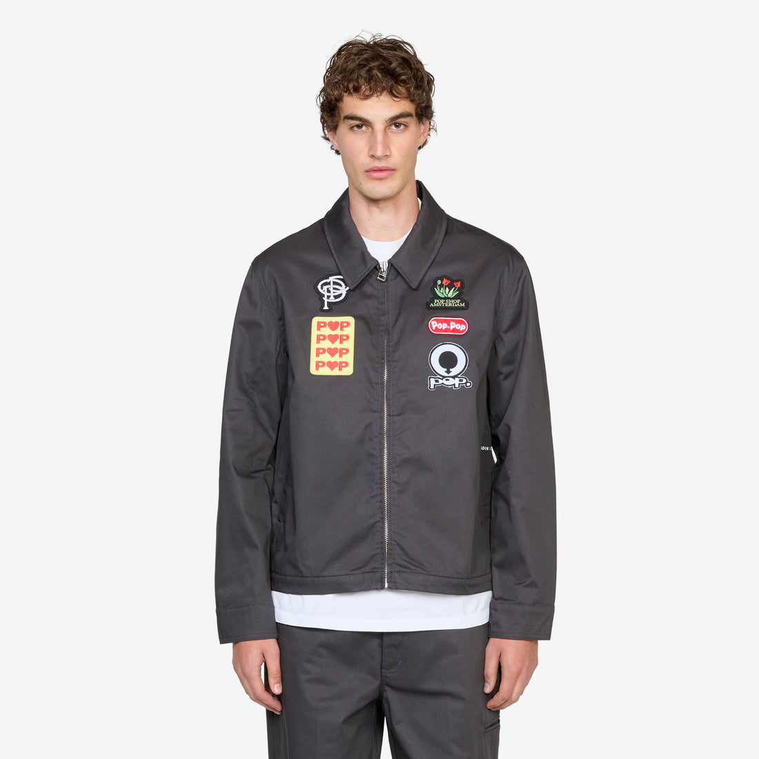 Full Zip Worker Jacket Anthracite Jackets