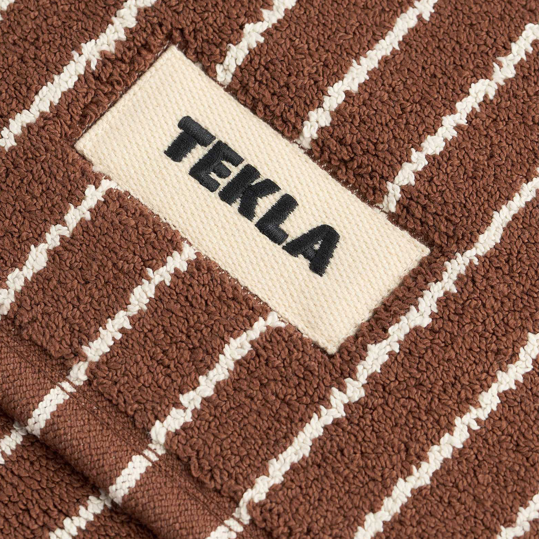 Terry Bath Mat Rust Stripes Lifestyle
