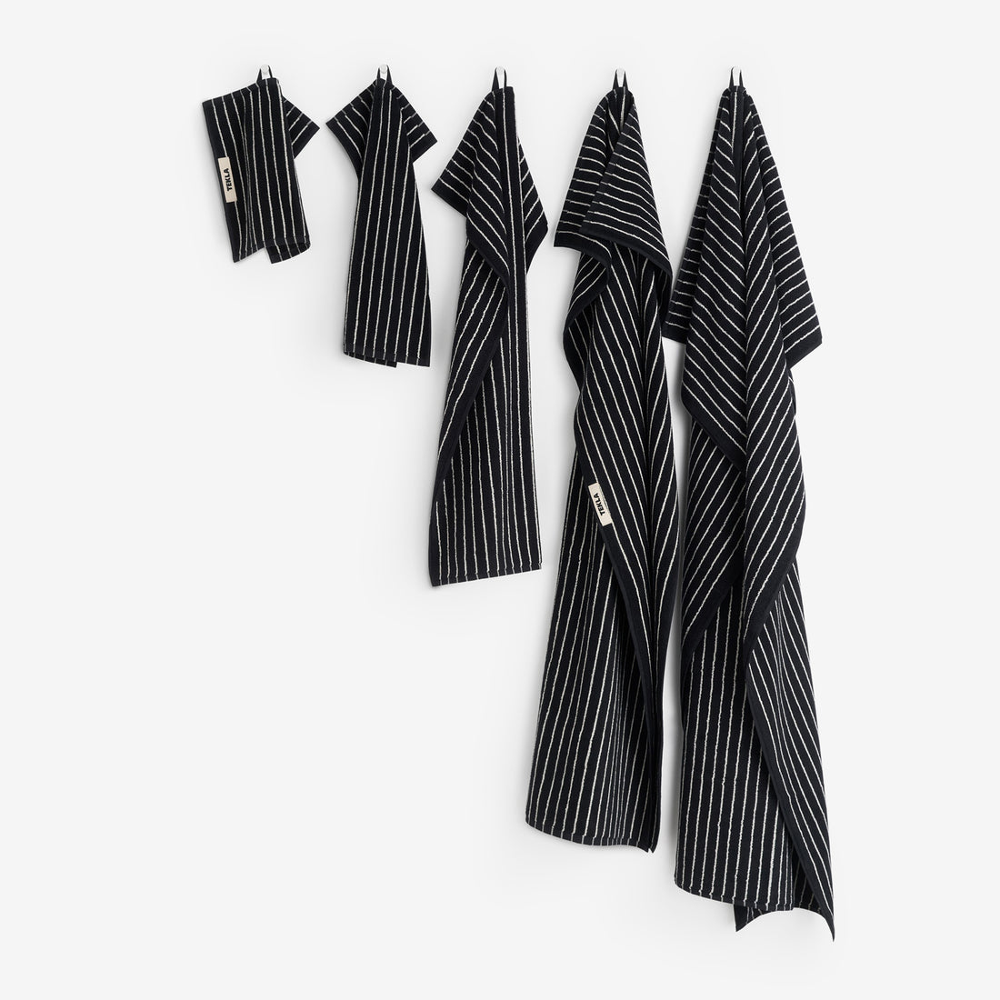 Terry Towel Black Stripes Lifestyle