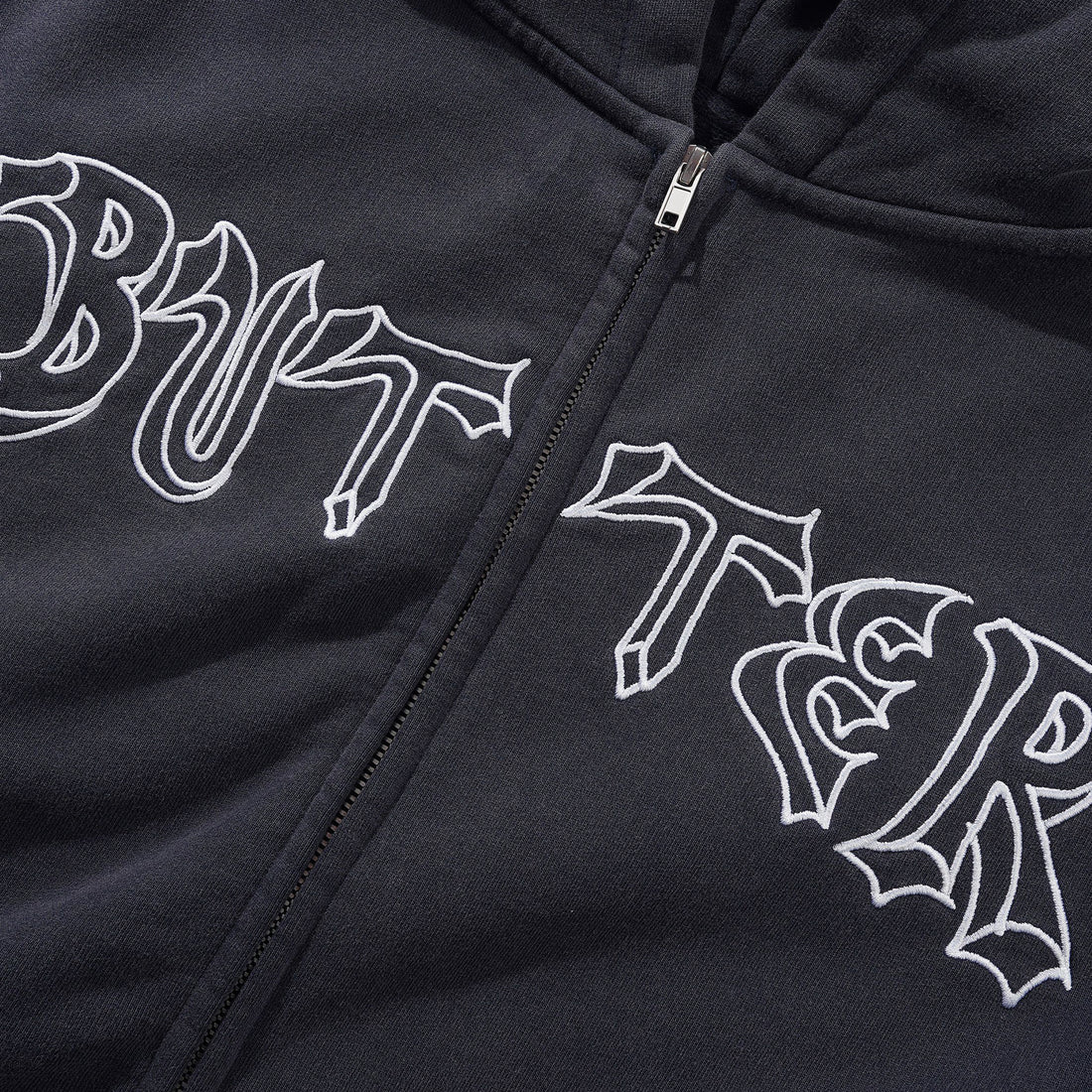 Daniel Johnston Thirteen Zip-Thru Hood Washed Navy Tees