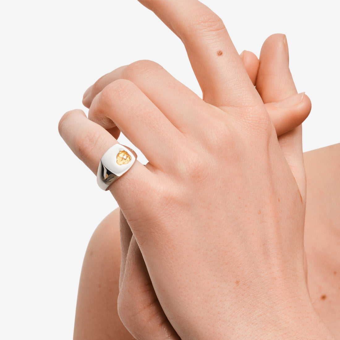 Mined Ring Small Diamond Silver | Gold Jewellery