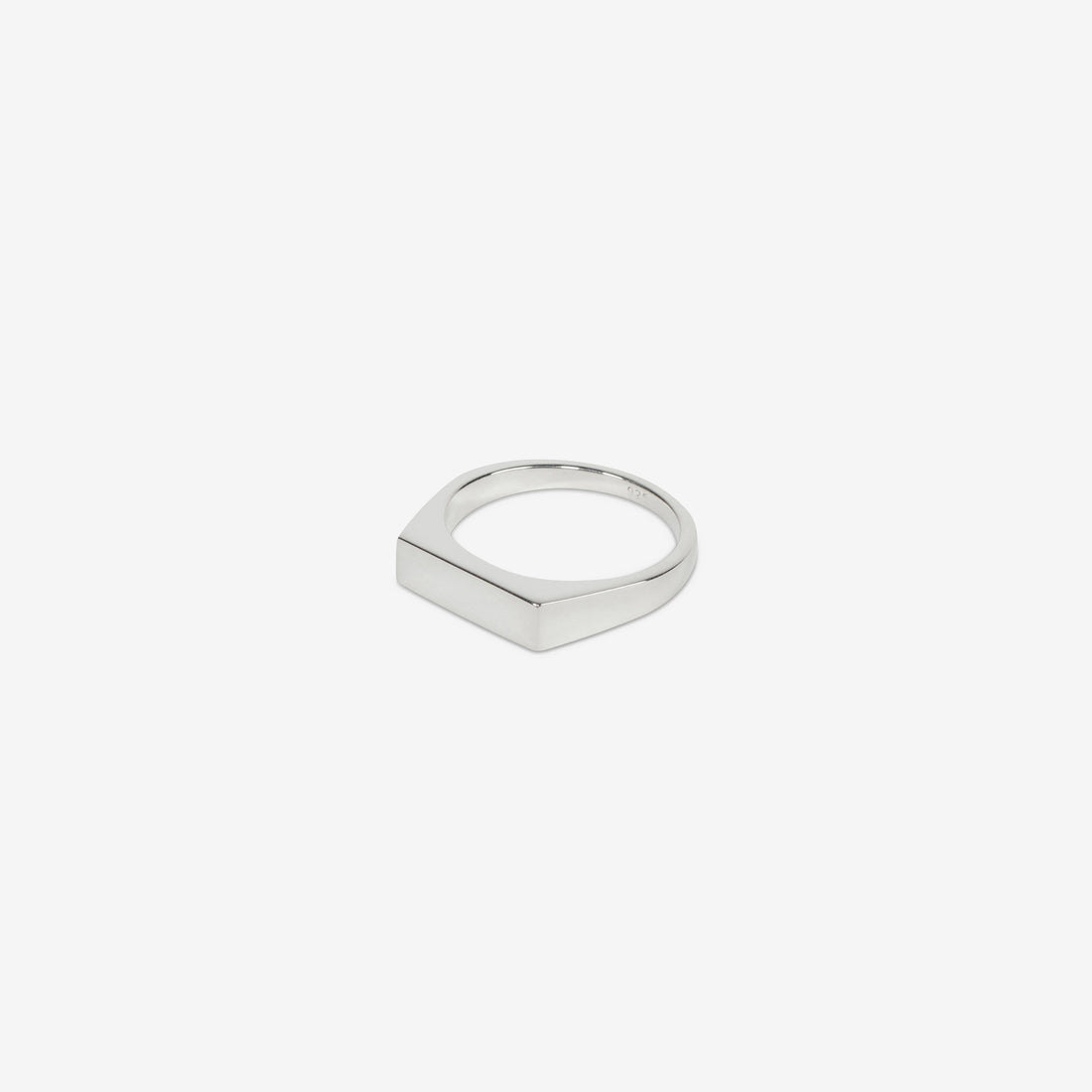 Type 002 Narrow Signet Ring Silver Jewellery
