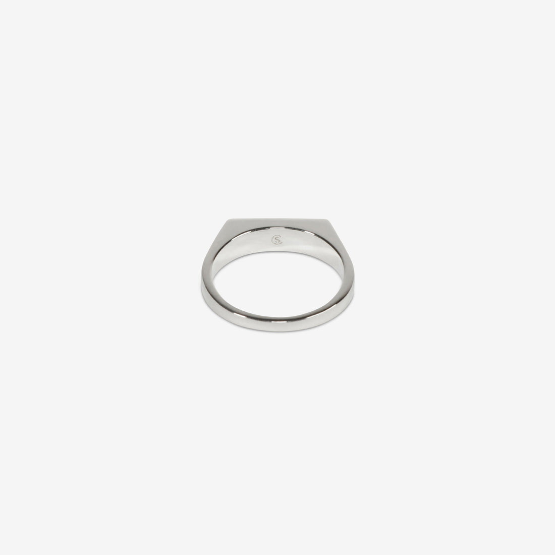 Type 002 Narrow Signet Ring Silver Jewellery