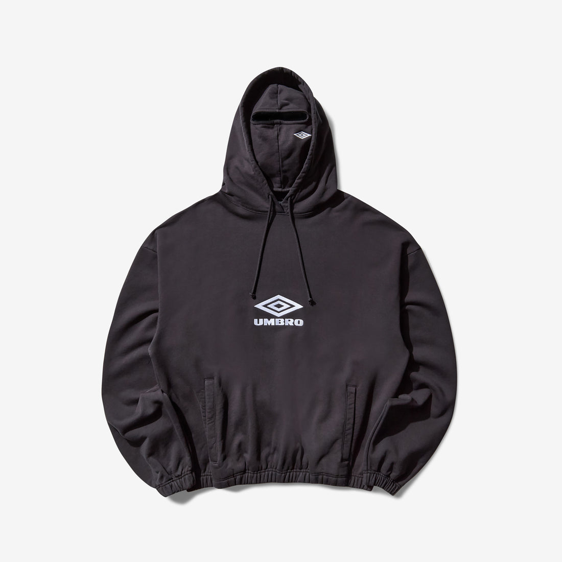 OG Logo Mask Hoodie Washed Black Jumpers