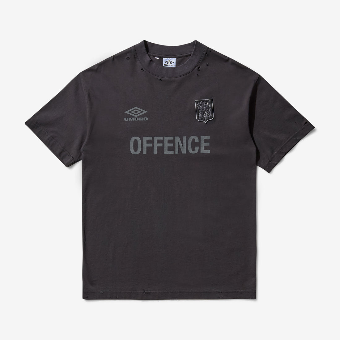 Offence Defence T-Shirt Washed Black Tees