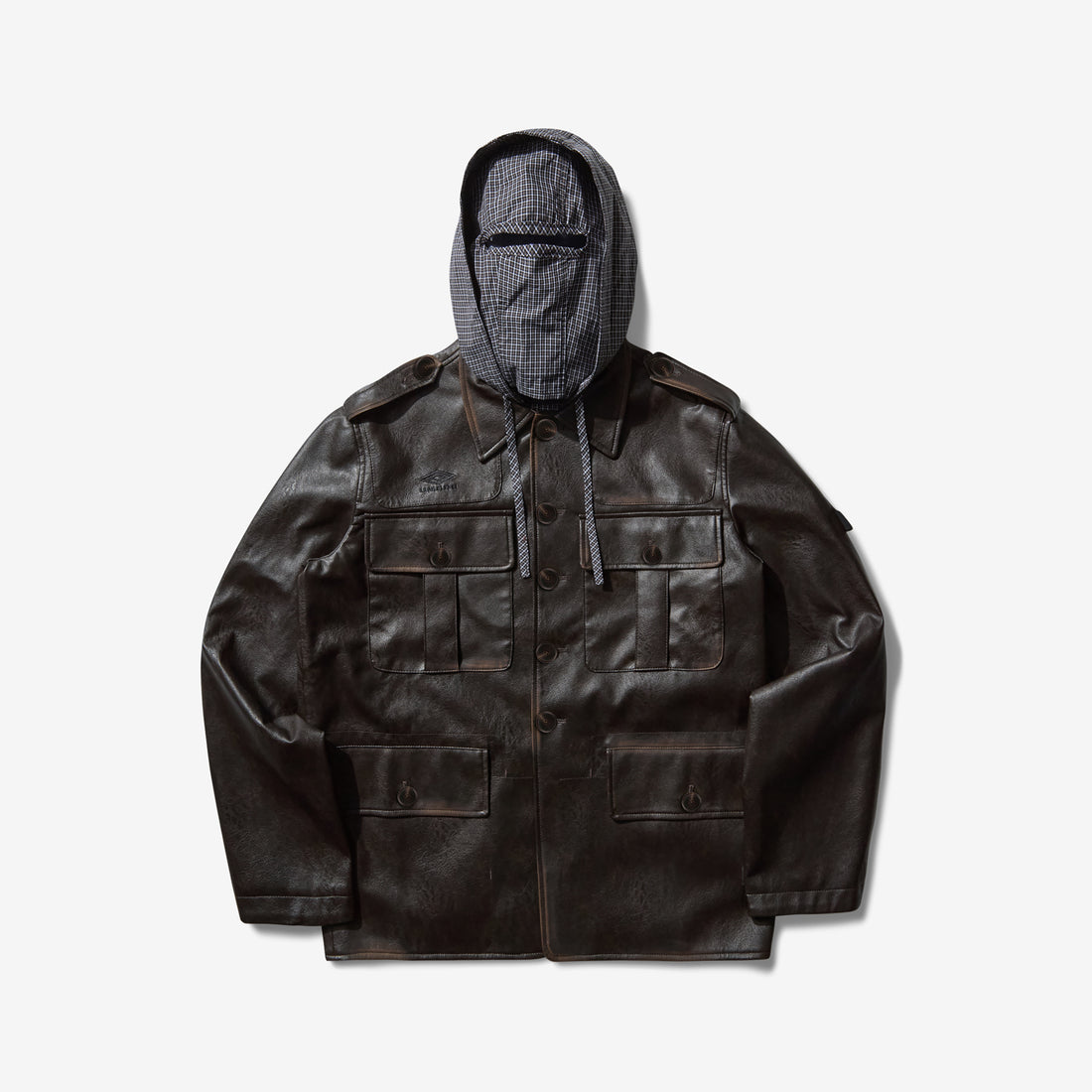 Eco Leather Service Jacket Burnt Brown Jackets