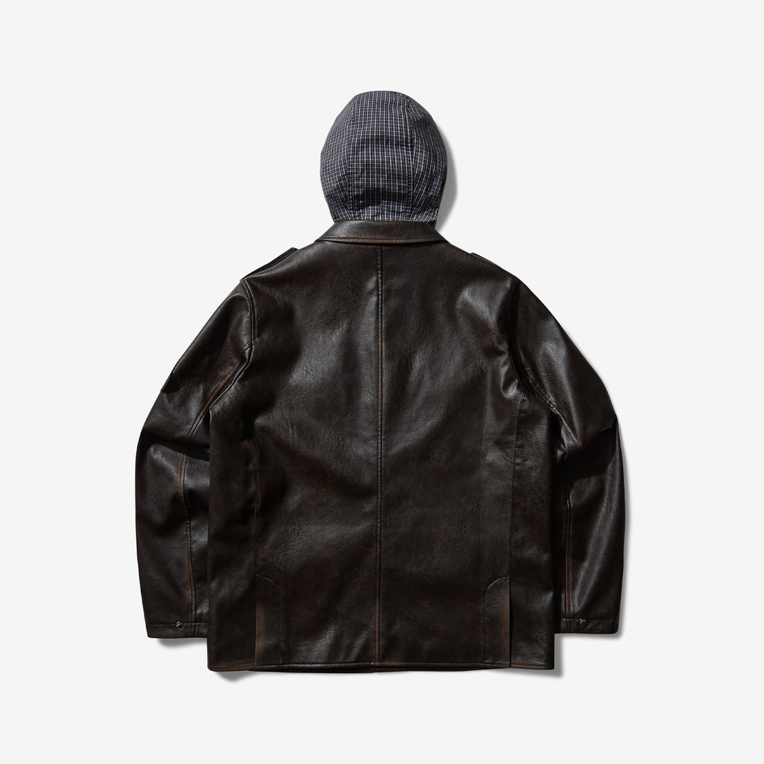 Eco Leather Service Jacket Burnt Brown Jackets