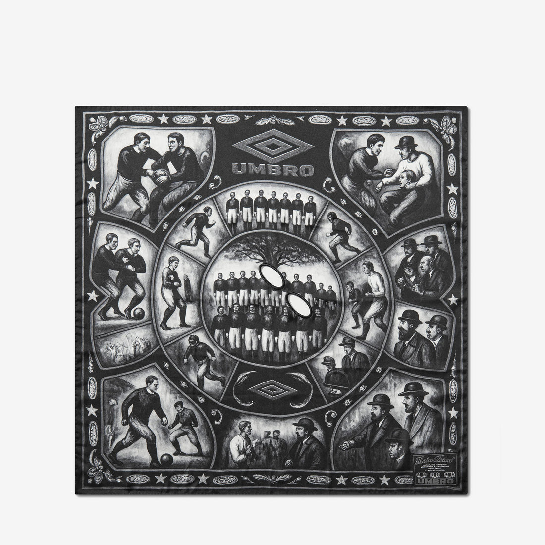 Crowd Masked Foulard Black Grey Accessories