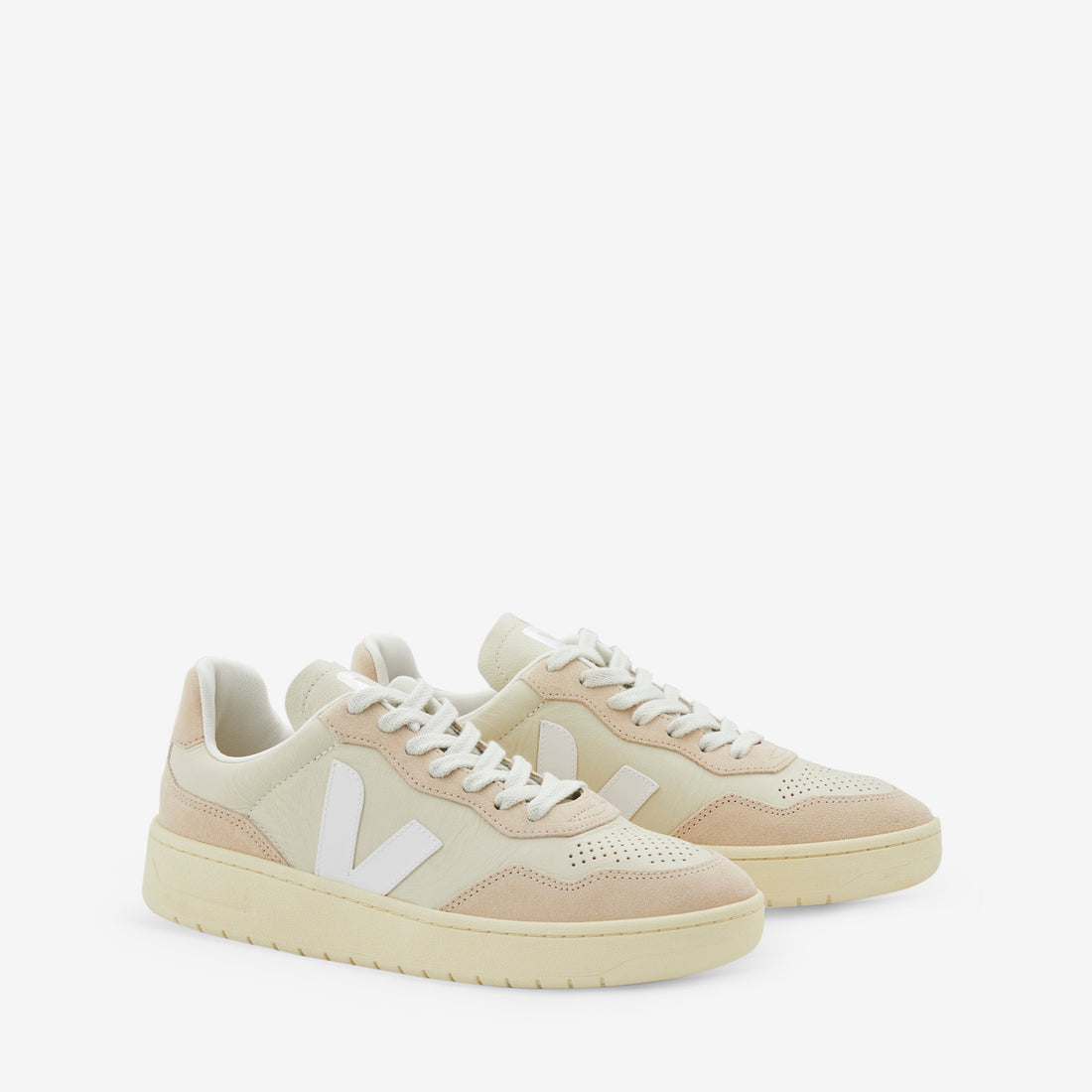 Women's V-90 Leather Pierre White Footwear