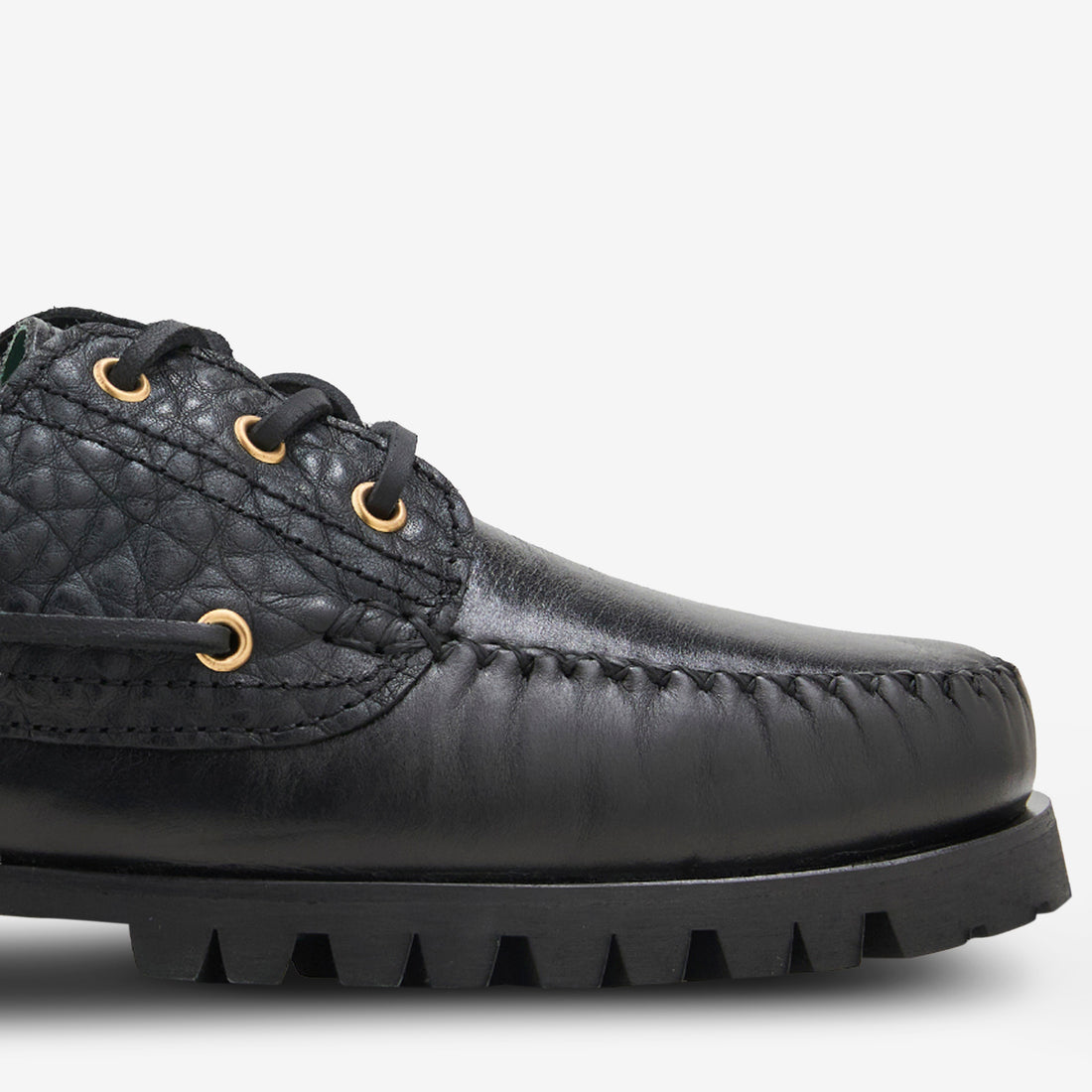 Aztec Boat Shoe Black Footwear