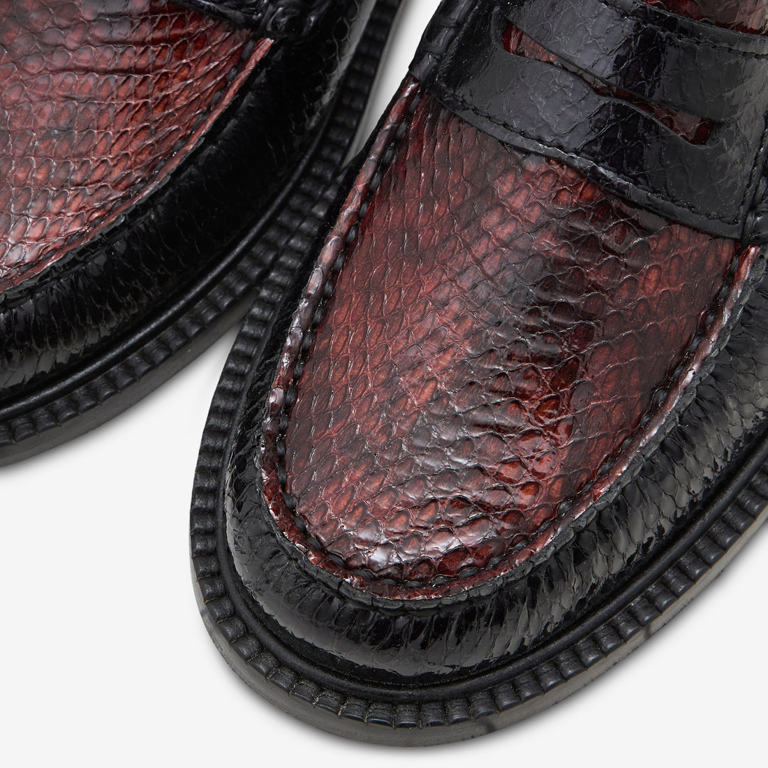 Yardee Two-Tone Moccasin Loafer Navy | Brown Footwear