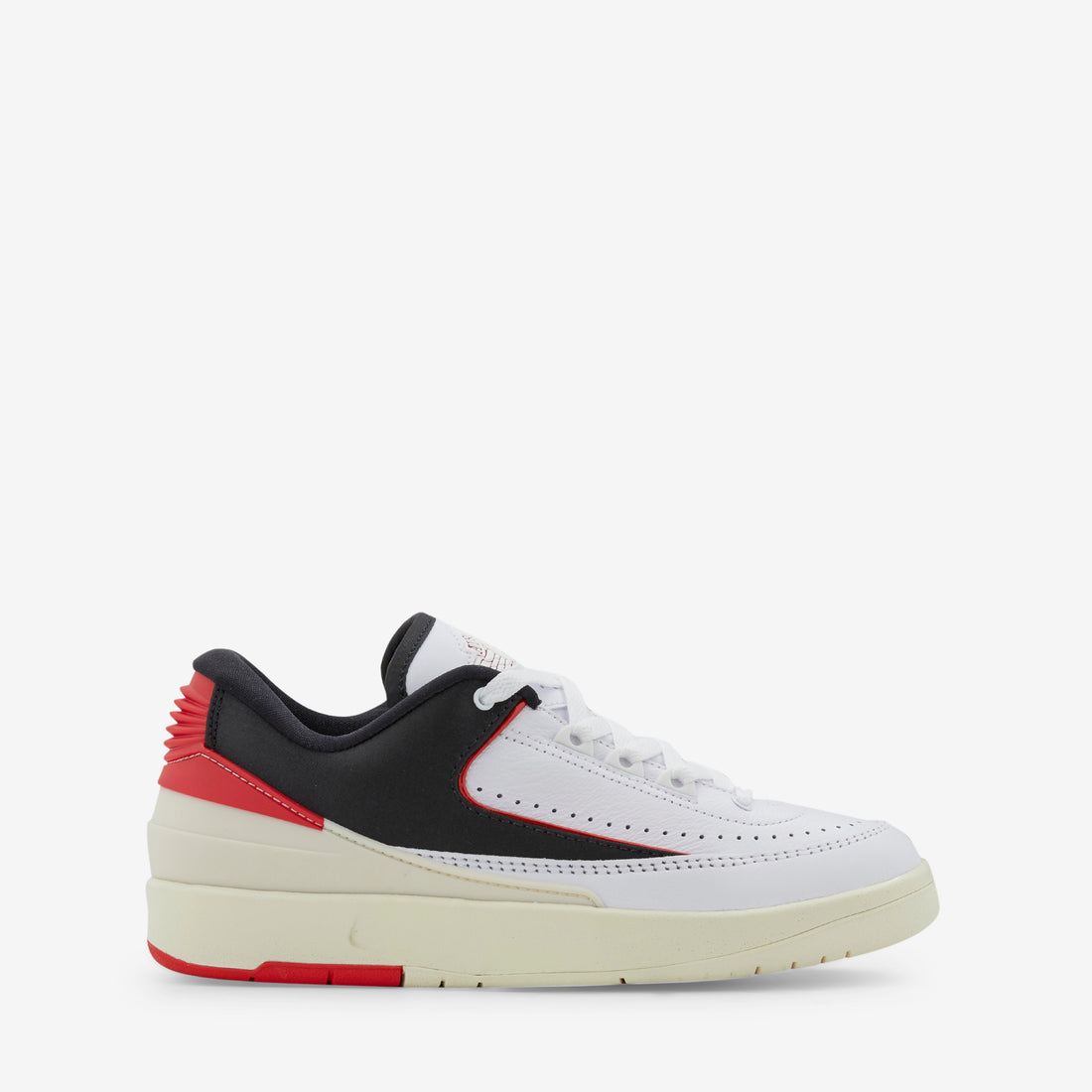 Women's Air Jordan 2 Retro Low White | University Red | Black | Coconut Milk Footwear