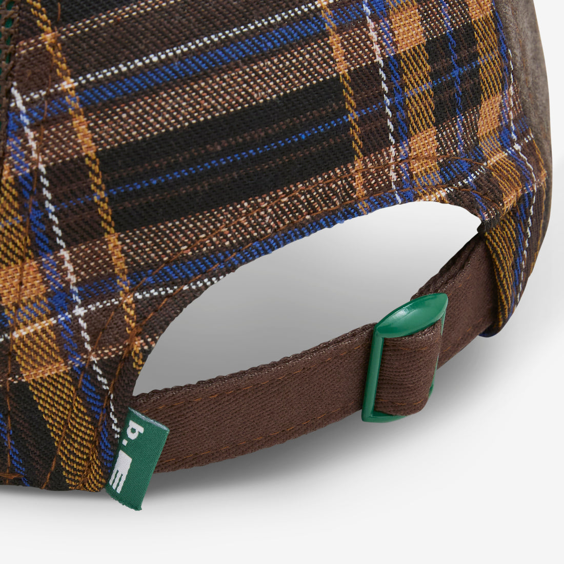 B-Turn Low Profile Hat Brown Plaid Headwear