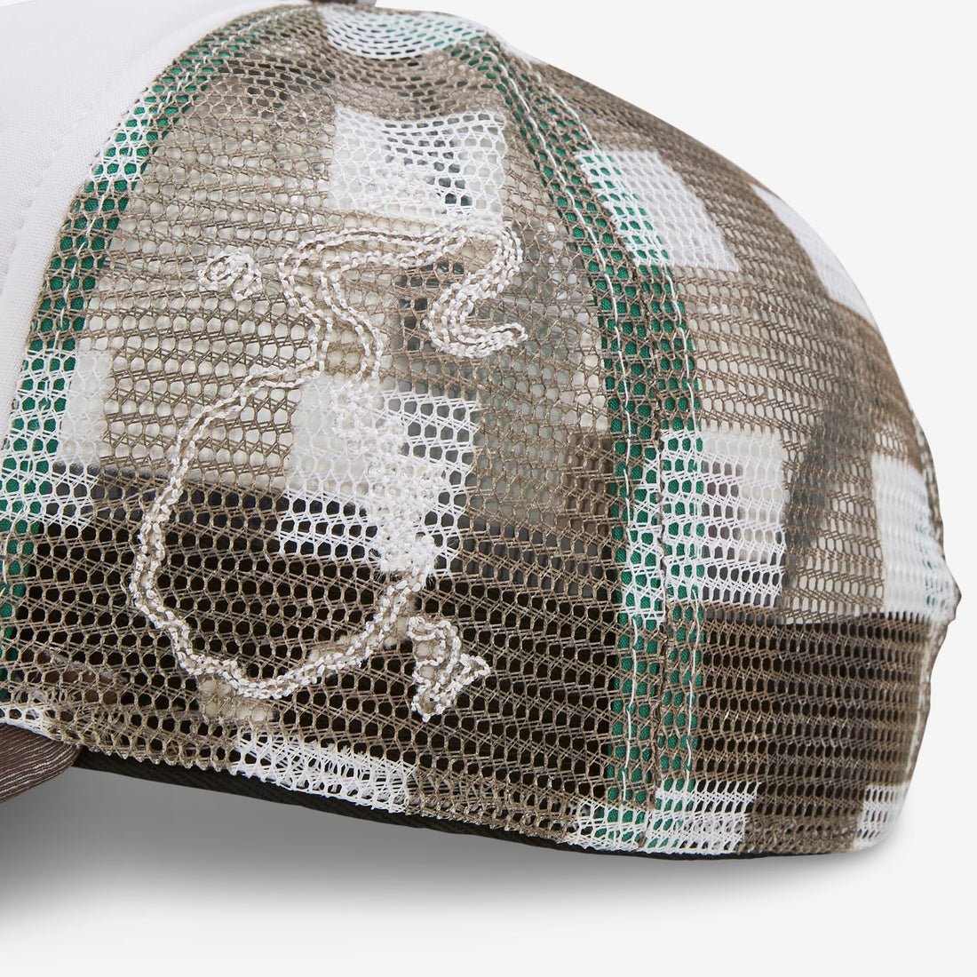 Bi Foam Trucker Hat Brown Checker Headwear