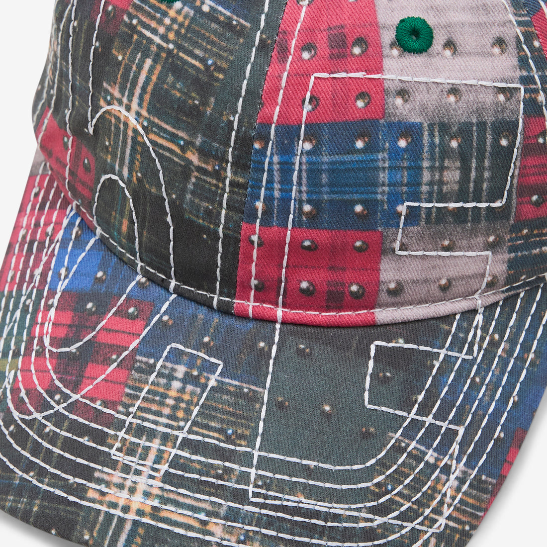 Vapor Low Profile Hat Studded Plaid | White Headwear