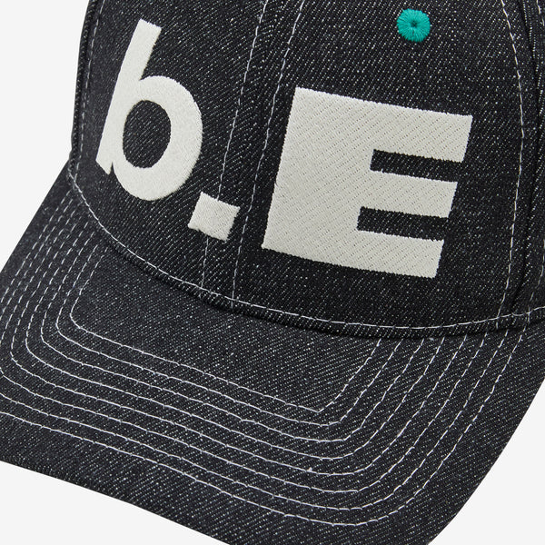 帽子 b.Eautiful Hat (Black Denim / Off-White) b.EAUTIFUL b.E Hat - Black Denim/Off-White I Momentum