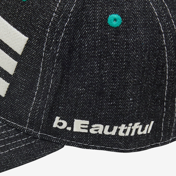 b.Eautiful Hat (Black Denim / Off-White)