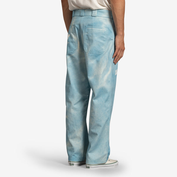 Waterprint Work Pants Blue | White