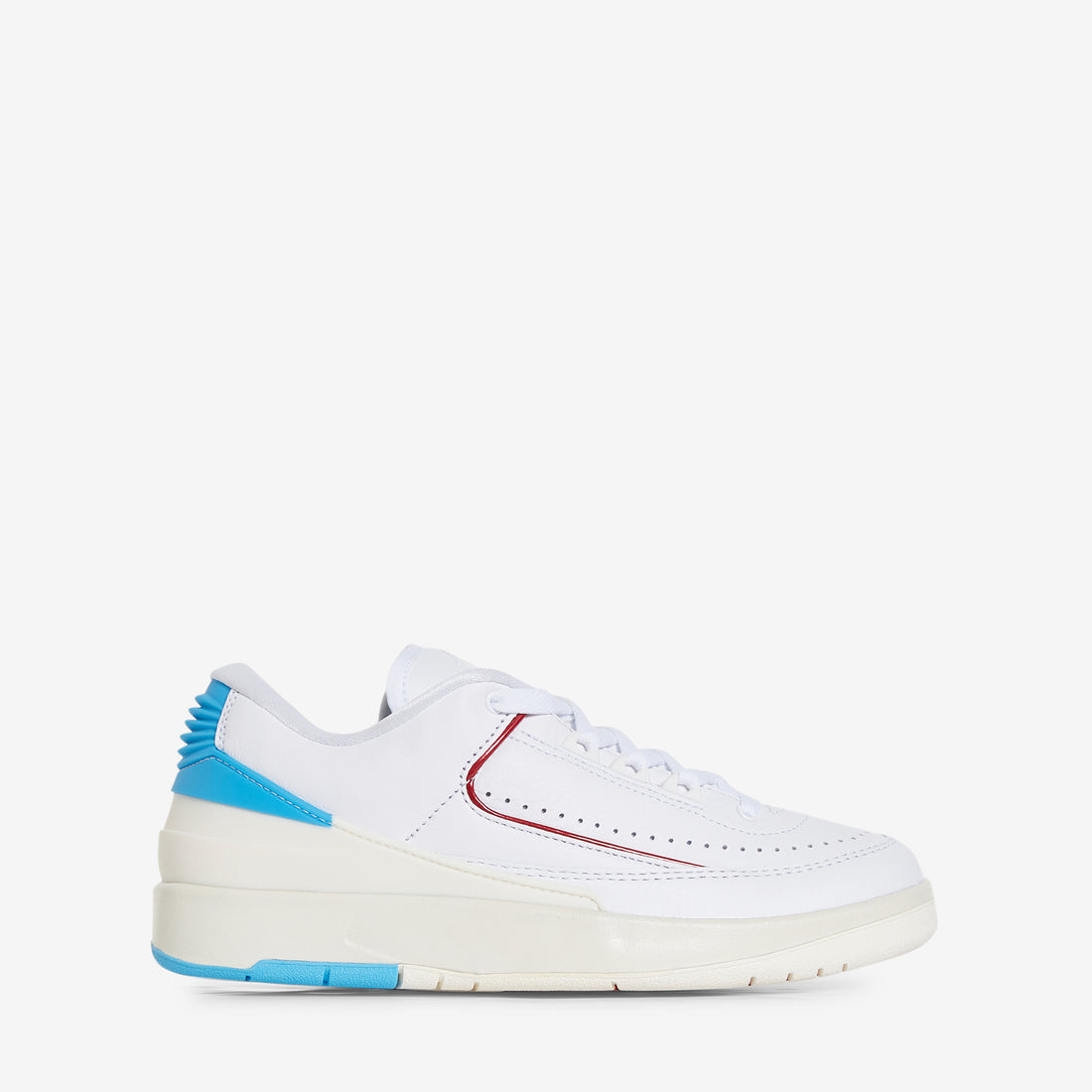 Women's Air Jordan 2 Retro Low White | Gym Red | Dk Powder Blue | Sail Footwear