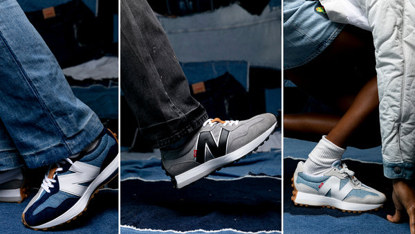 Levi's Overlays Denim and Suede in New Balance 327 Collaboration