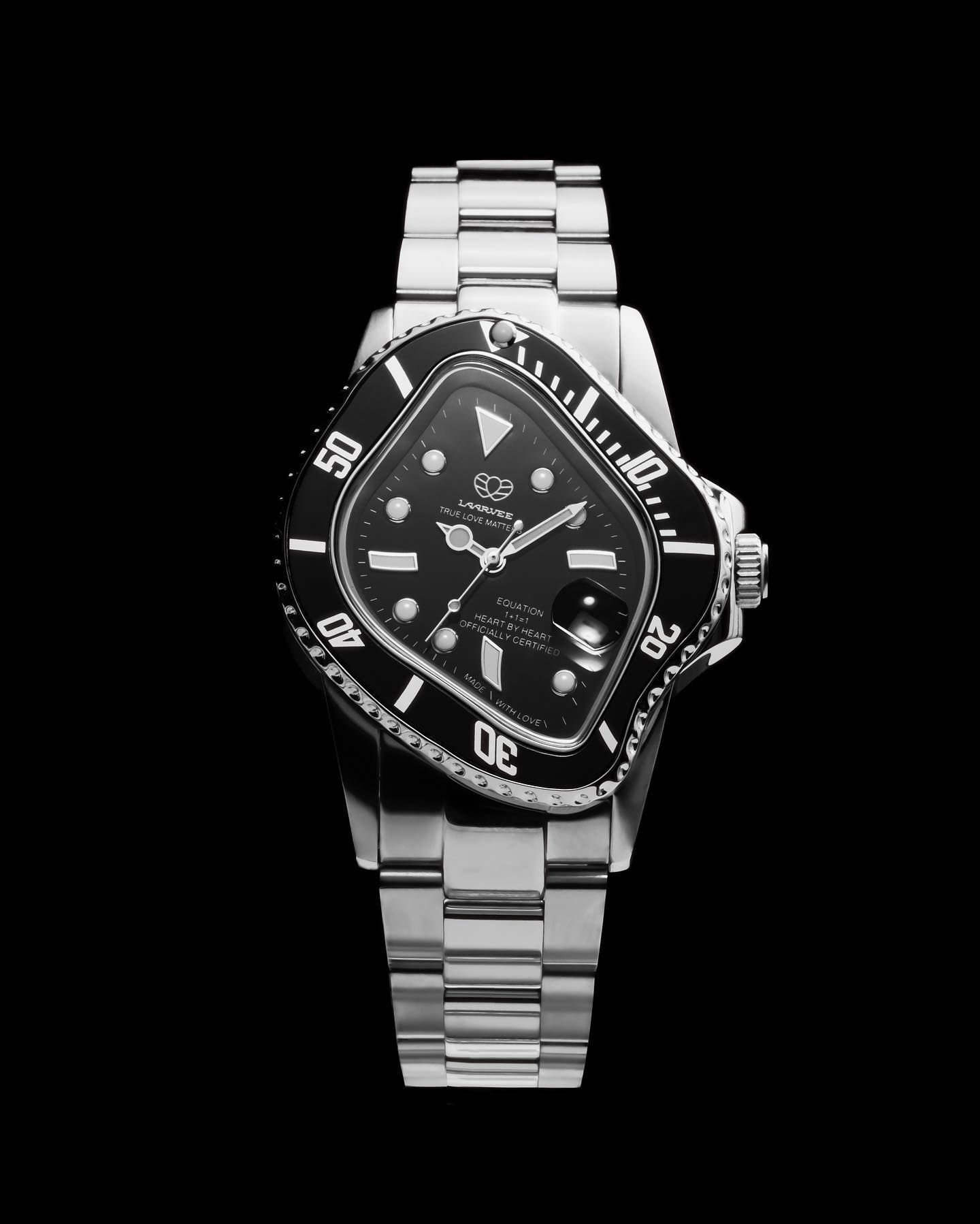 SINNGOUKI SGK001 Silver Precision Steel | Translucent Bezel