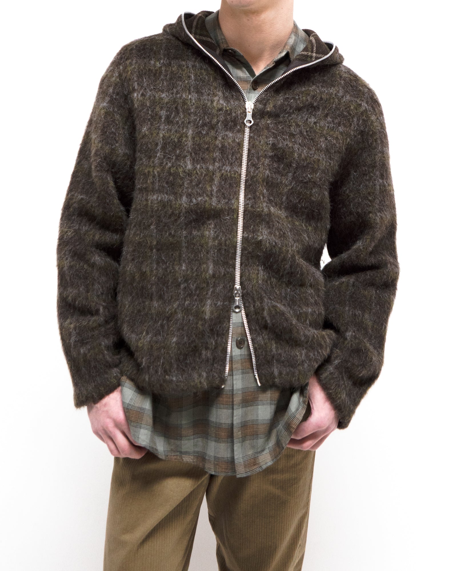 Shrunken Fullzip Worn Graphite Athletic Rib