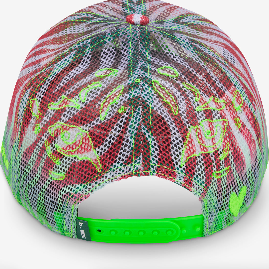B.E Hat Multi Zebra Mesh | Highlighter Headwear