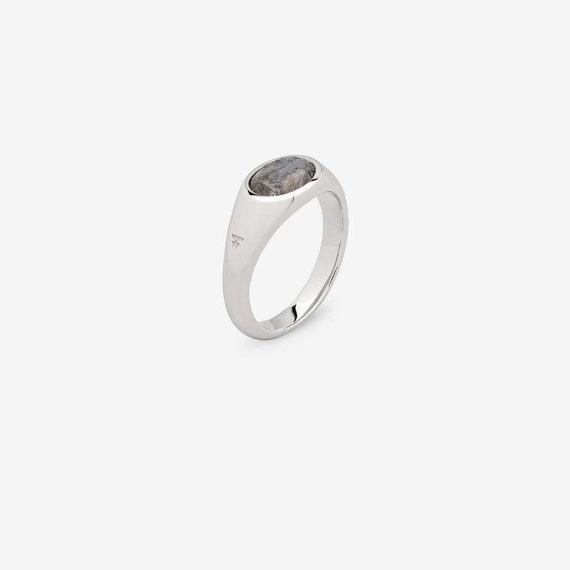 Joe Ring Larvikite Silver Jewellery