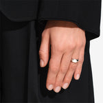Joe Ring White Mother of Pearl Silver