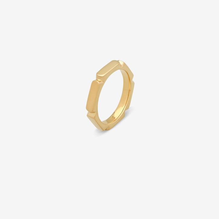 Umi Band Ring Slim Gold Front