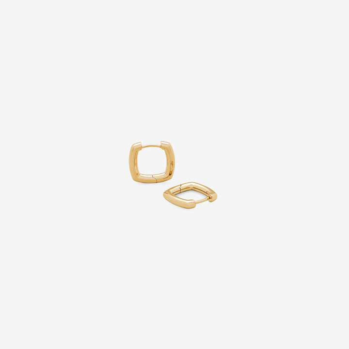 Frame Hoops Small Gold Front
