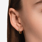 Frame Hoops Small Gold