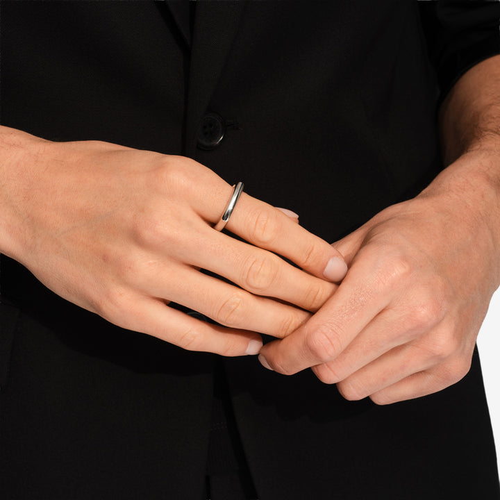 Frame Ring Slim Silver