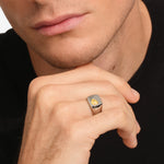 Mined Ring Small Diamond Silver | Gold