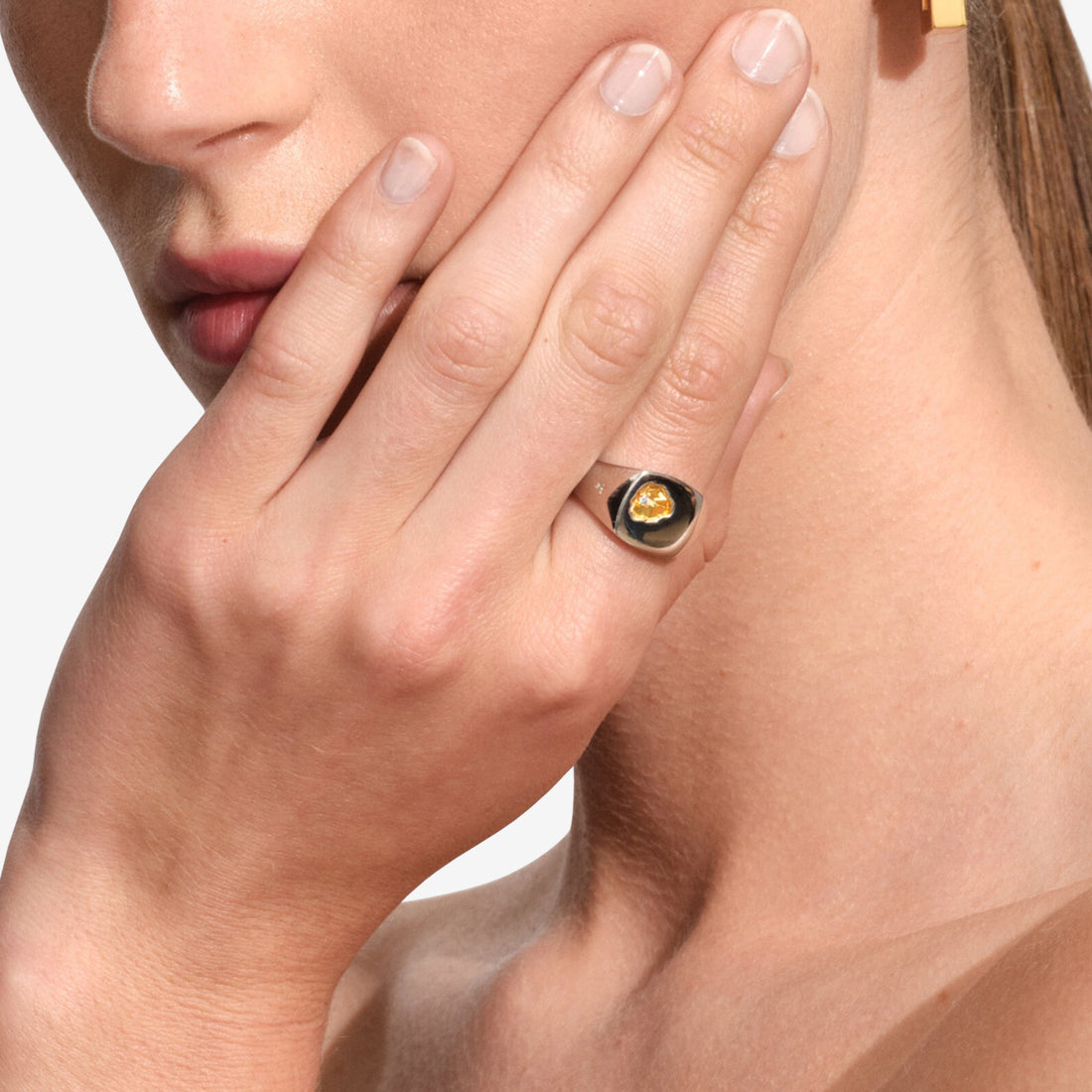 Mined Ring Small Diamond Silver | Gold Jewellery