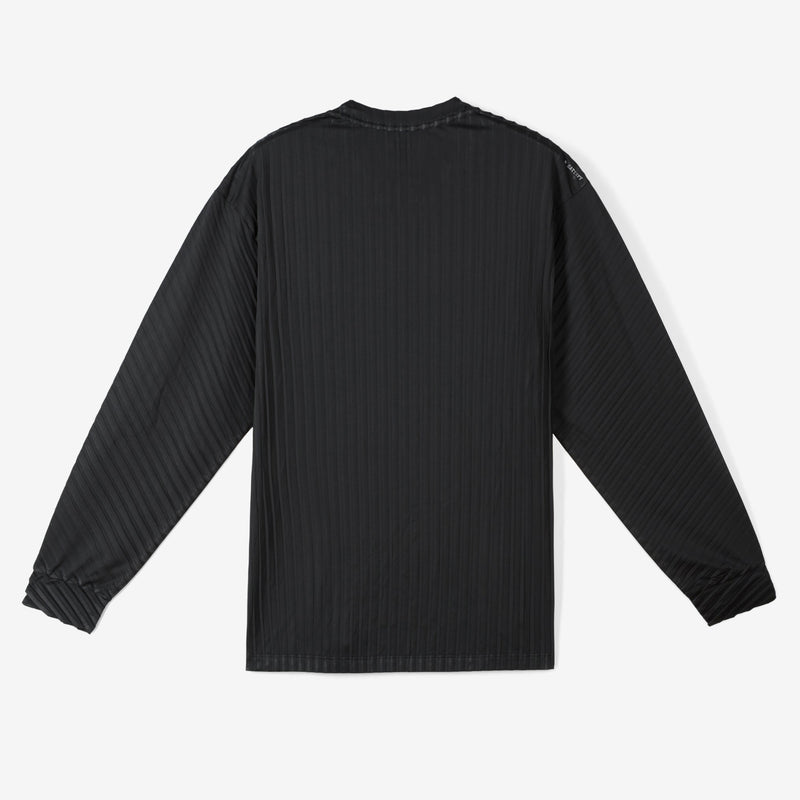 AuraLite™ Pleated Long T-Shirt Black Tees