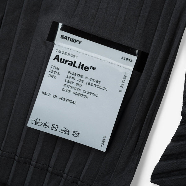 AuraLite™ Pleated Long T-Shirt Black Tees