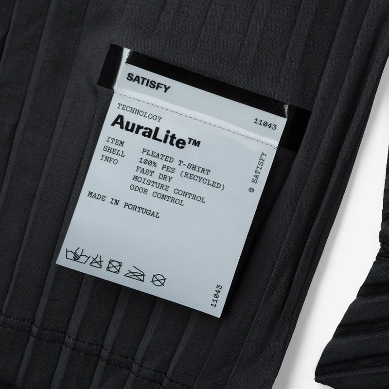 AuraLite™ Pleated Long T-Shirt Black Tees