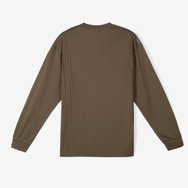 AuraLite™ Pleated Long T-Shirt Olive Tees