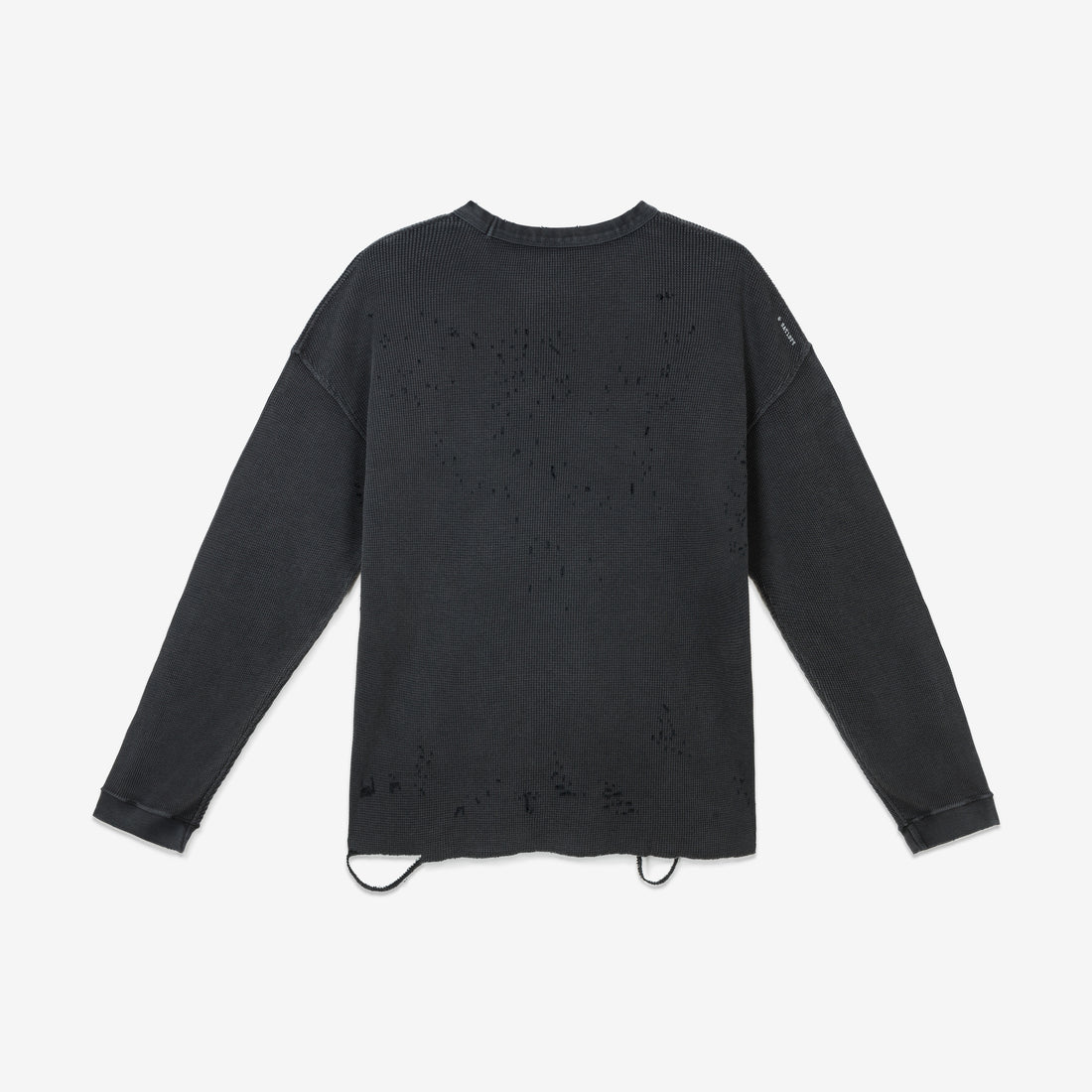 MothTech™ Waffle Long T-Shirt Aged Black Tees