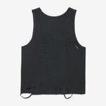MothTech™ Waffle Singlet Aged Black
