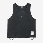 MothTech™ Waffle Singlet Aged Black